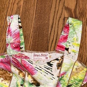 Tango Mango Green & Pink Floral Dress XS